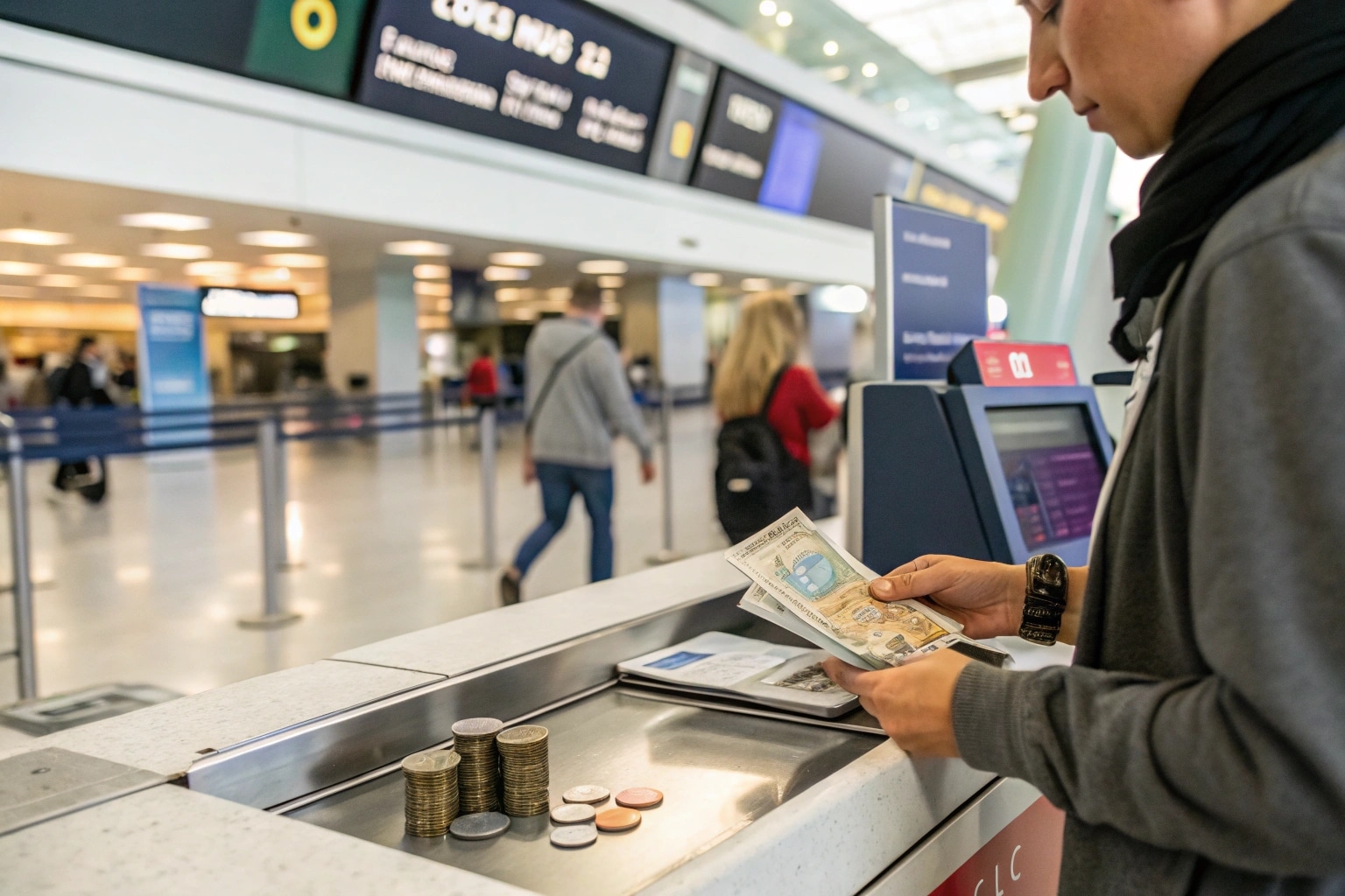 represente quelqu un qui chang de monnaie a la rop