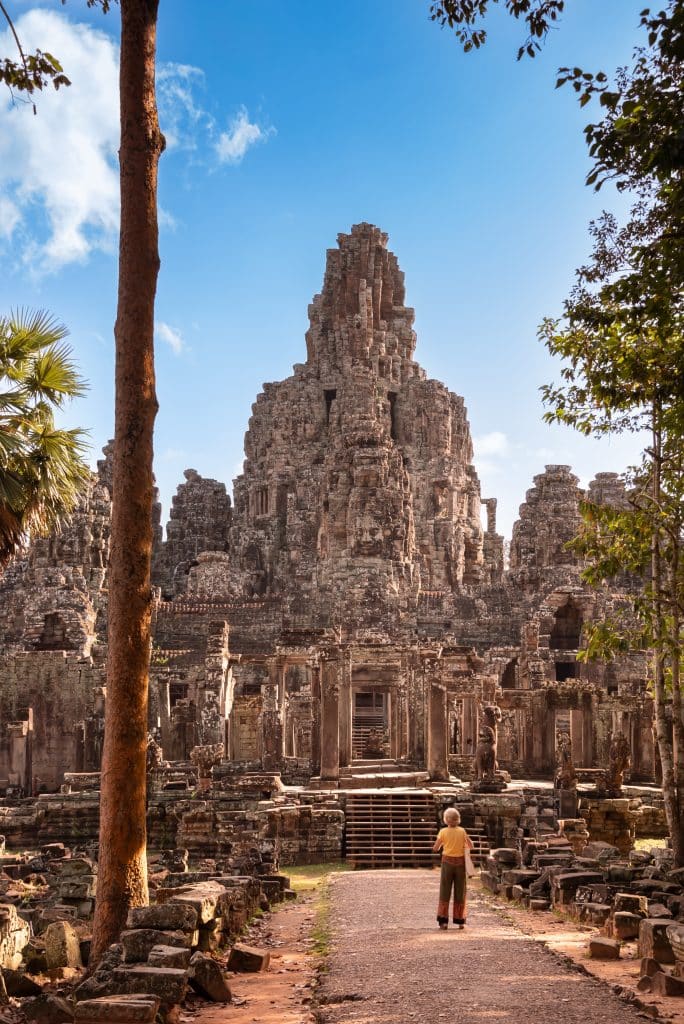 Bayon,,Ancient,Temple,Ruins,In,Cambodia