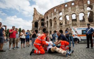 Accident a Rome